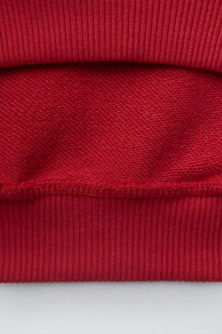 ZARA ТОЛСТОВКА С ВЫШИВКОЙ, КРАСНЫЙ