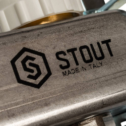 SMS 0917  000008 STOUT Коллектор из нержавеющей стали с расходомерами 8 вых.