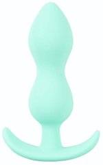Аквамариновая анальная втулка Mini Butt Plug - 8,2 см. (Цвет: аквамариновый)