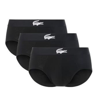 Мужские спортивные боксеры Lacoste Cotton Stretch 3P - black/white/black