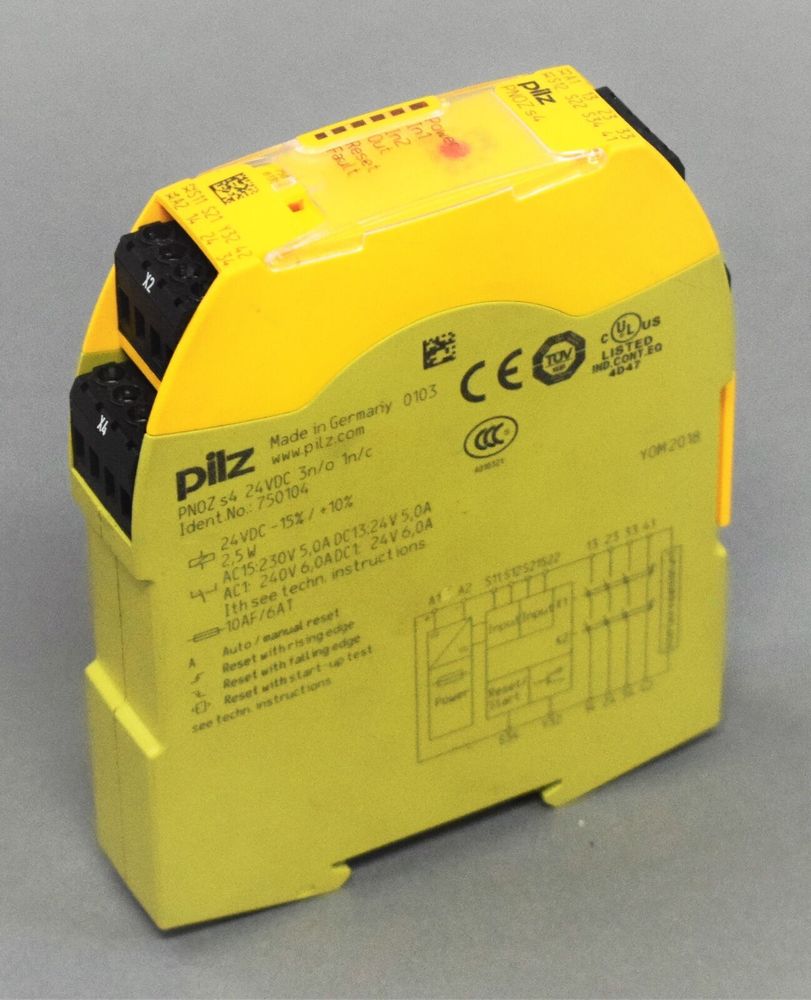 PILZ PNOZ S4 24VDC 3 N/O 1 N/C PILZ PNOZ S4 24VDC 3 N/O 1 N/C