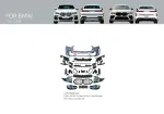 Комплект переделки переднего бампера и фар для BMW X6 G06 2019-2023 в Рестайлинг 2023+ М-стиль БМВ