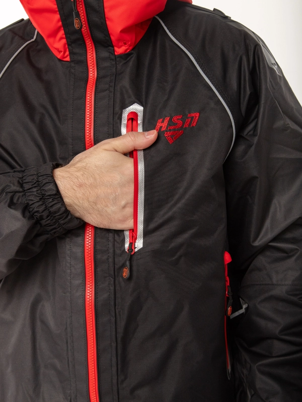Костюм демисезонный для рыбалки RIVER HARDGUARD HSN, мембрана 15000/10000, Черный