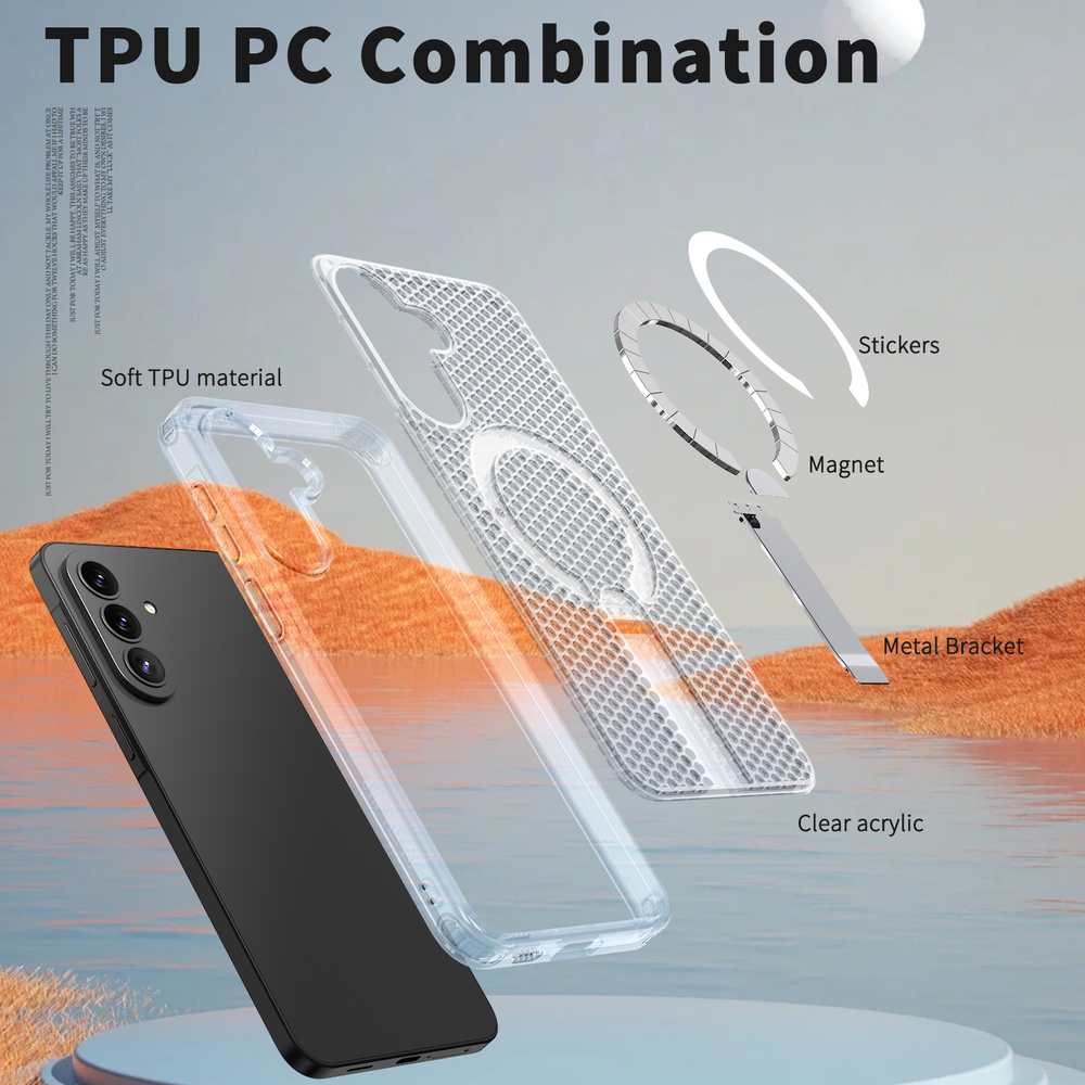 Прозрачный чехол Mesh Pro Magnetic Case для Samsung Galaxy A37 5G