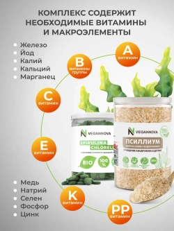 Набор Псиллиум (200 гр) + Микс (200 гр)