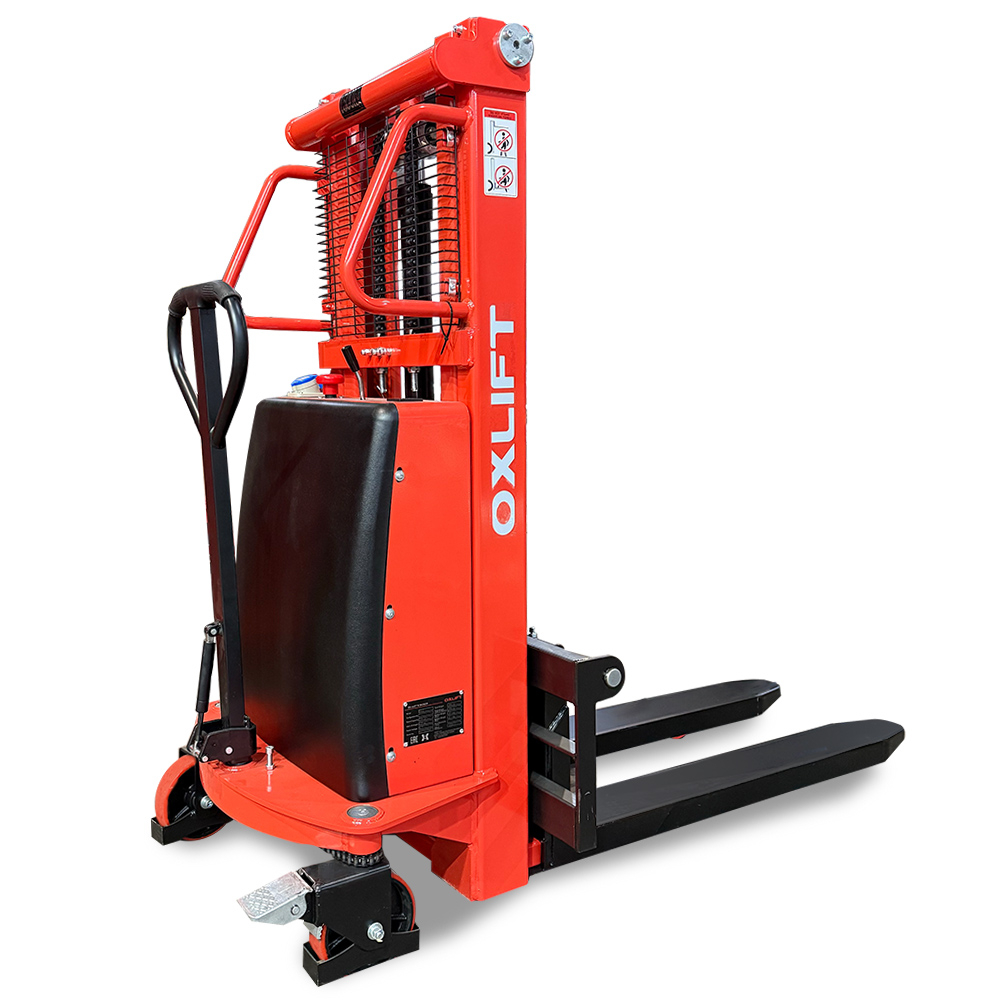 Штабелёр гидравлический с электроподъемом OXLIFT