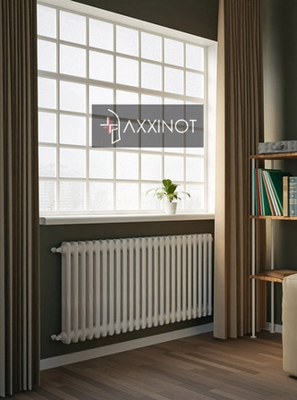 Axxinot Sentir 2090 - двухтрубный трубчатый радиатор высотой 900 мм, боковое подключение, белый