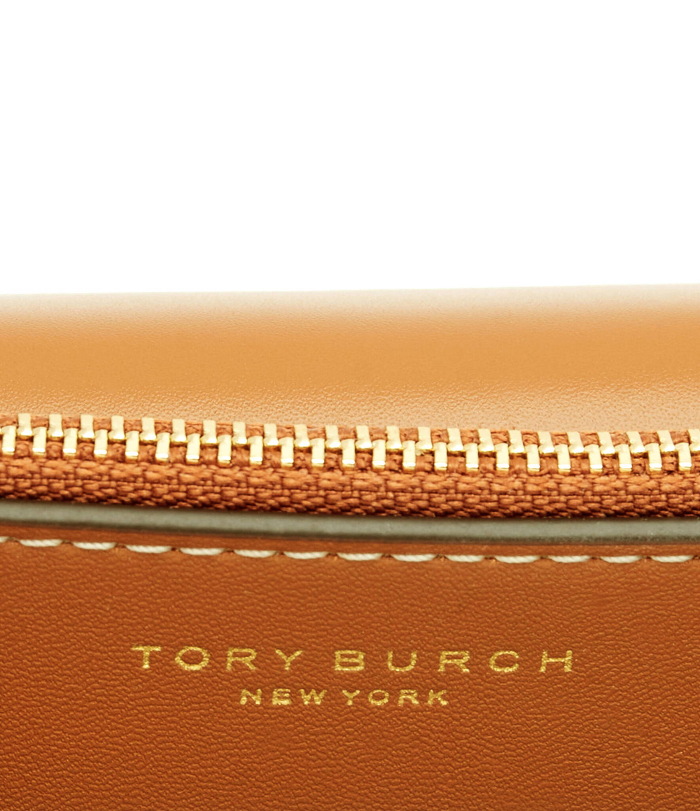 Кожаная сумка через плечо ELEANOR TORY BURCH - коричневый(73589)