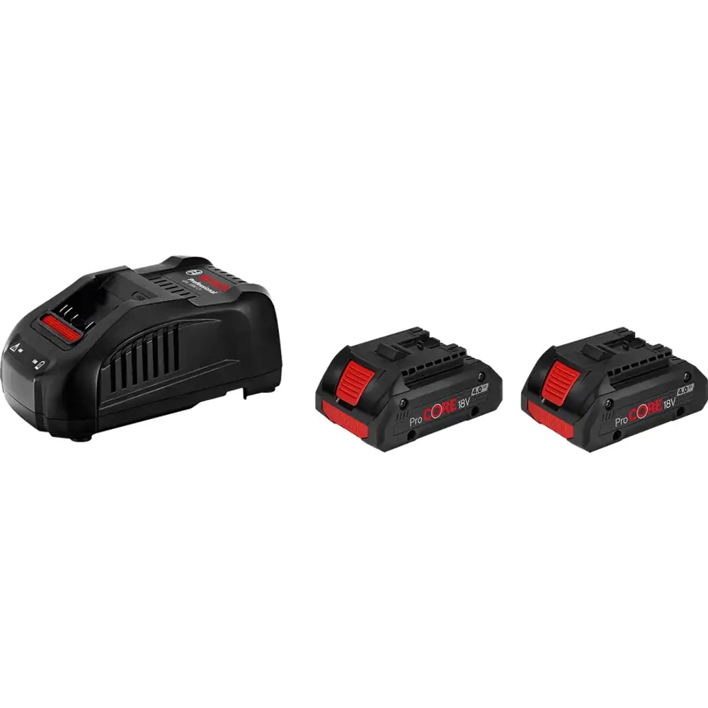 Аккумуляторы и зарядное устройство ProCORE 2x18V 4 A·ч + GAL 1880 CV BOSCH 1600A016GF