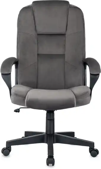Кресло руководителя Бюрократ CH-800 Fabric темно-серый крестов. пластик