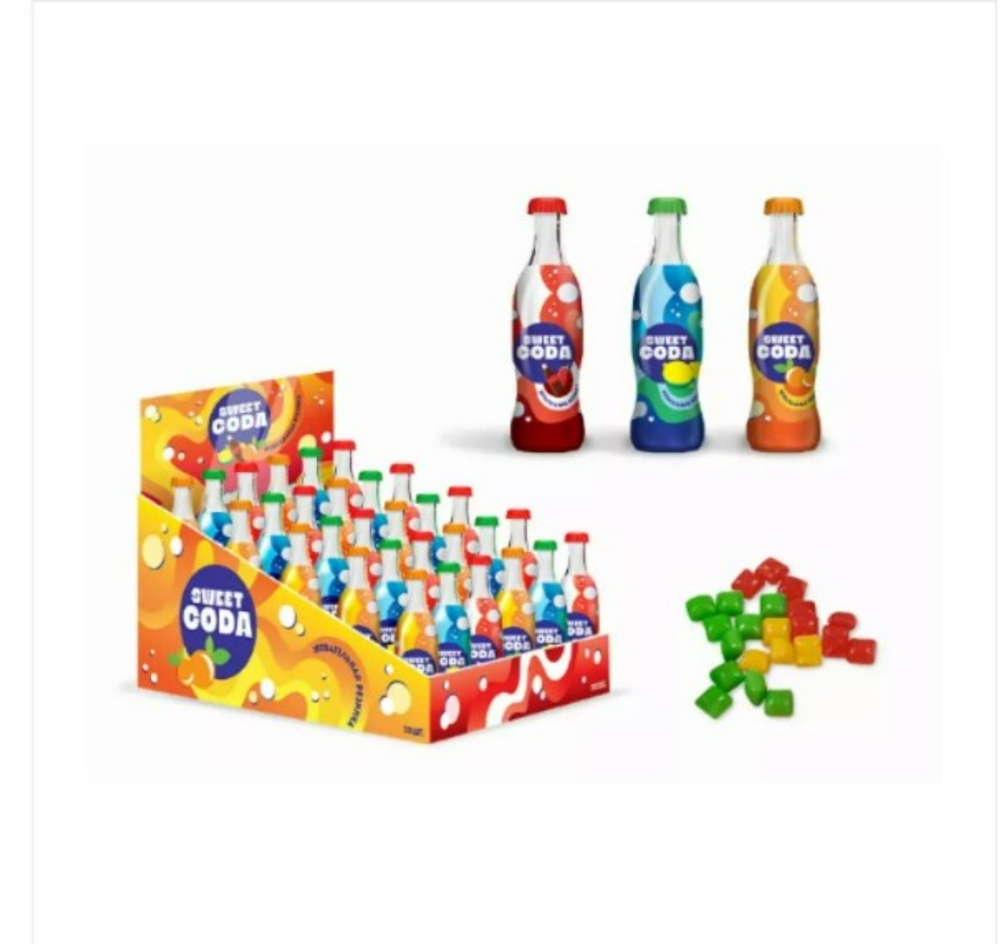 Жевательная резинка Sweet Soda МИНИ бутылочки 7гр*30шт
