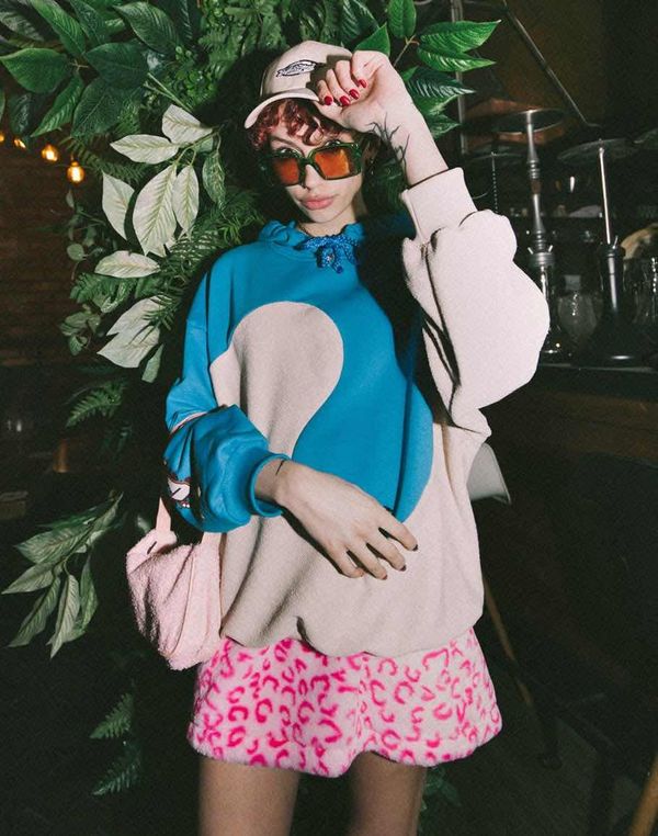 Худи Custom Серо-Синий - фото 3