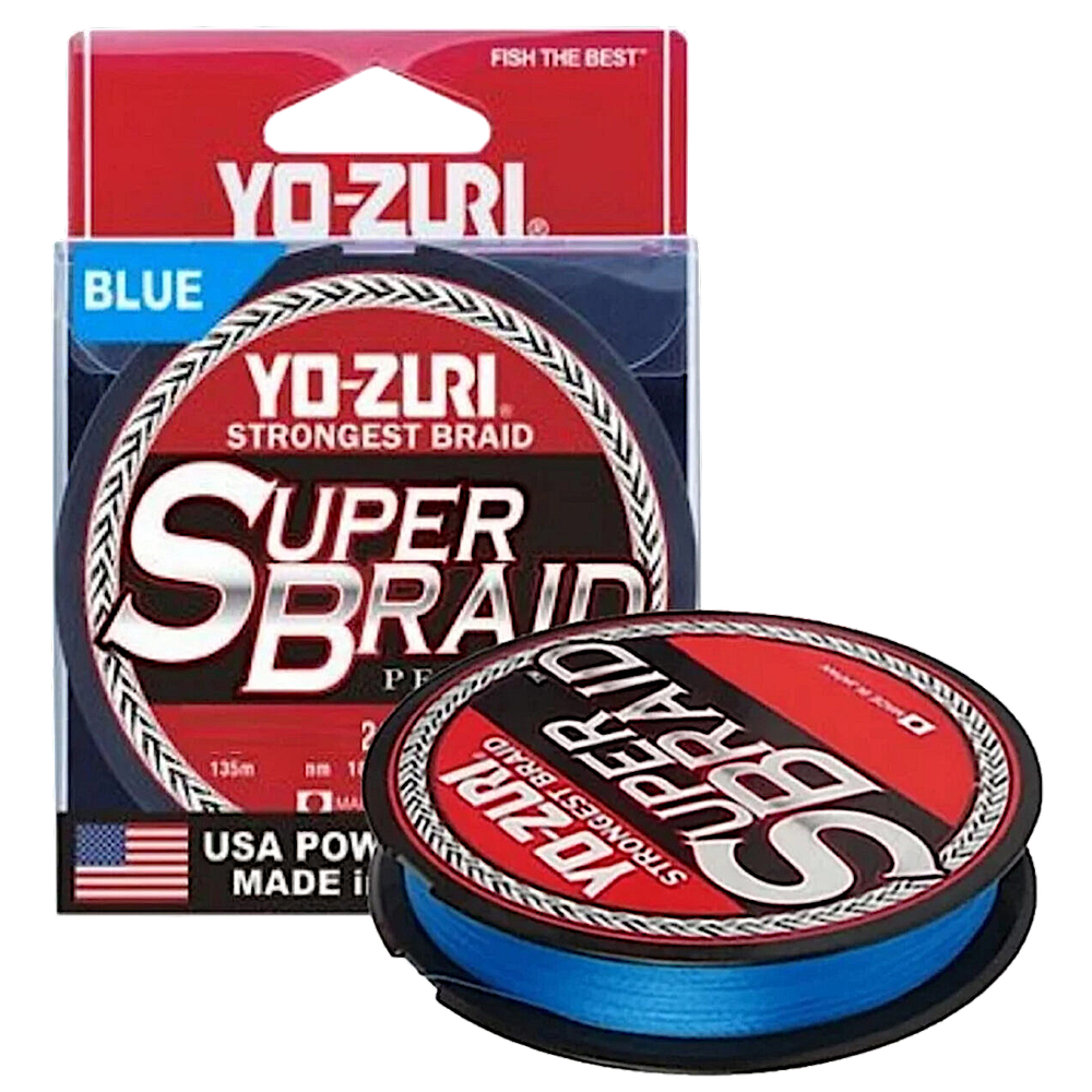 Шнур Yo-Zuri PE Super Braid 275м #2.5 0.23мм 20Lbs 9.0кг Blue