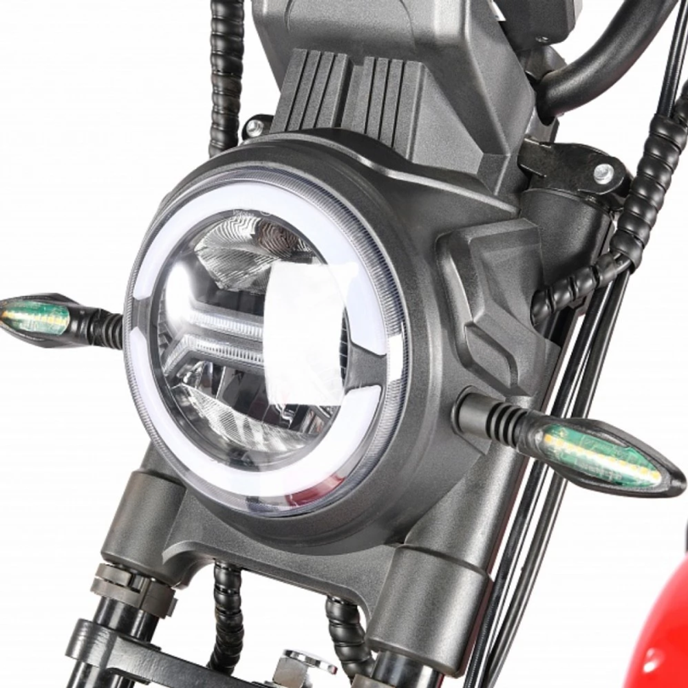 Электроскутер CityCoco White Siberia TRIKE Ikra 5000w красный