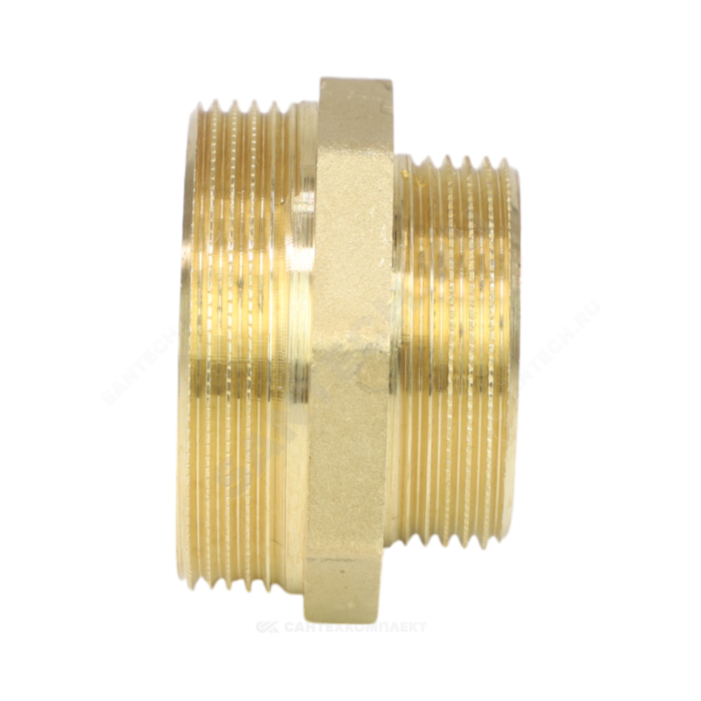 Ниппель латунь переходной Ду 50х40 (2"х1 1/2") НР LD LD.65.503.50х40
