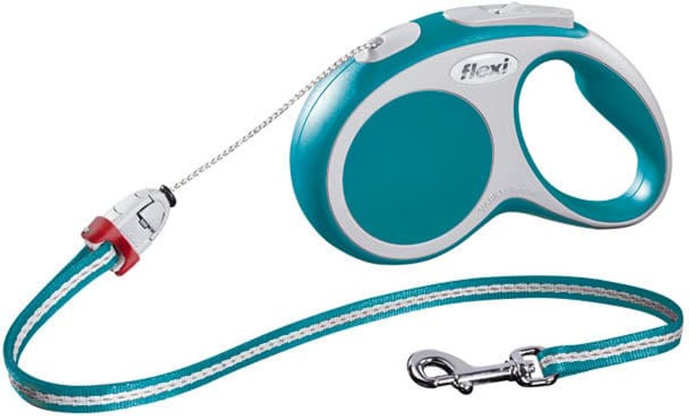 FLEXI рулетка Vario Basic S (до 12 кг) трос 5 м бирюзовая FLEXI рулетка Vario Basic S (до 12 кг) трос 5 м бирюзовая