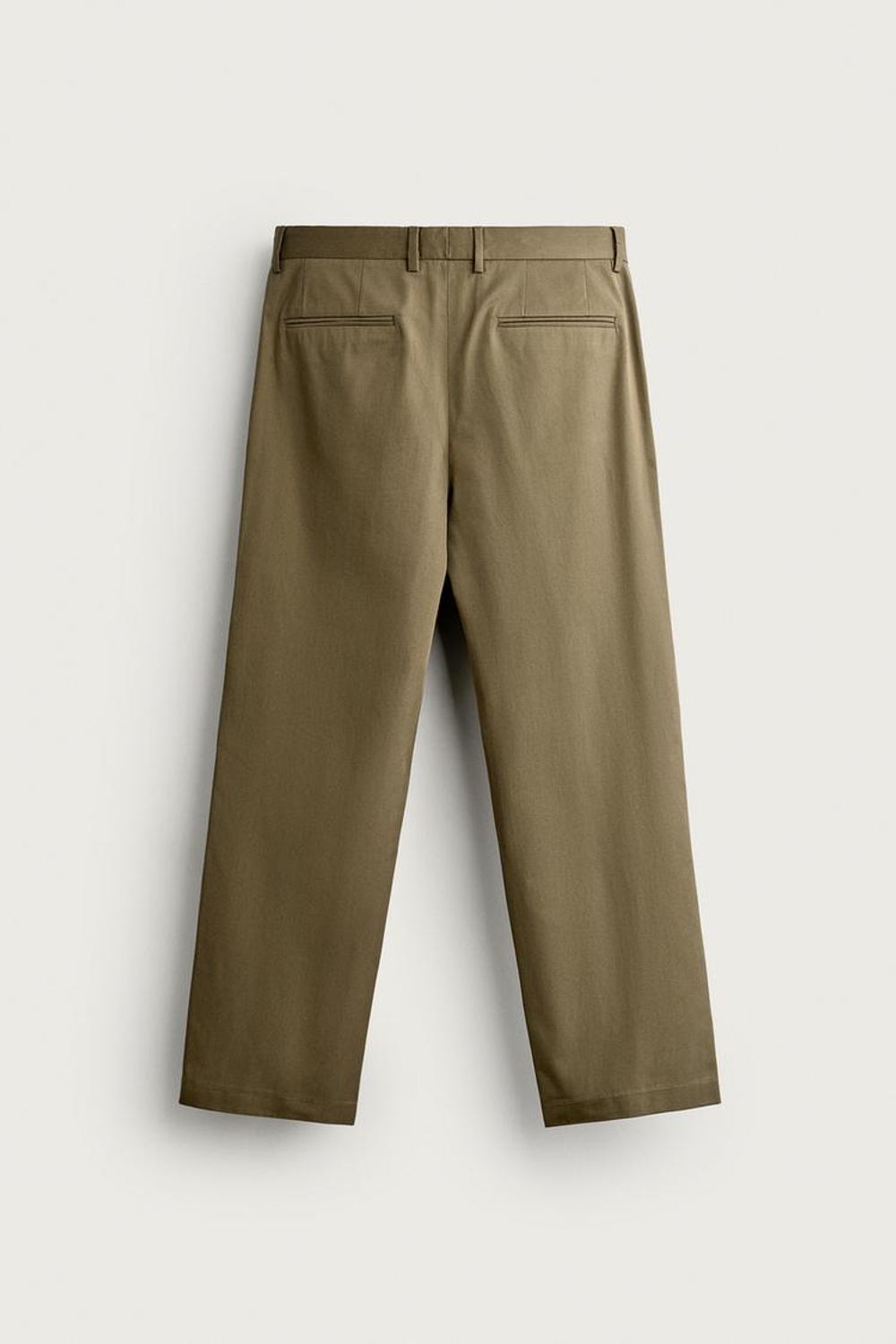 ZARA БРЮКИ STRAIGHT LEG, ХАКИ