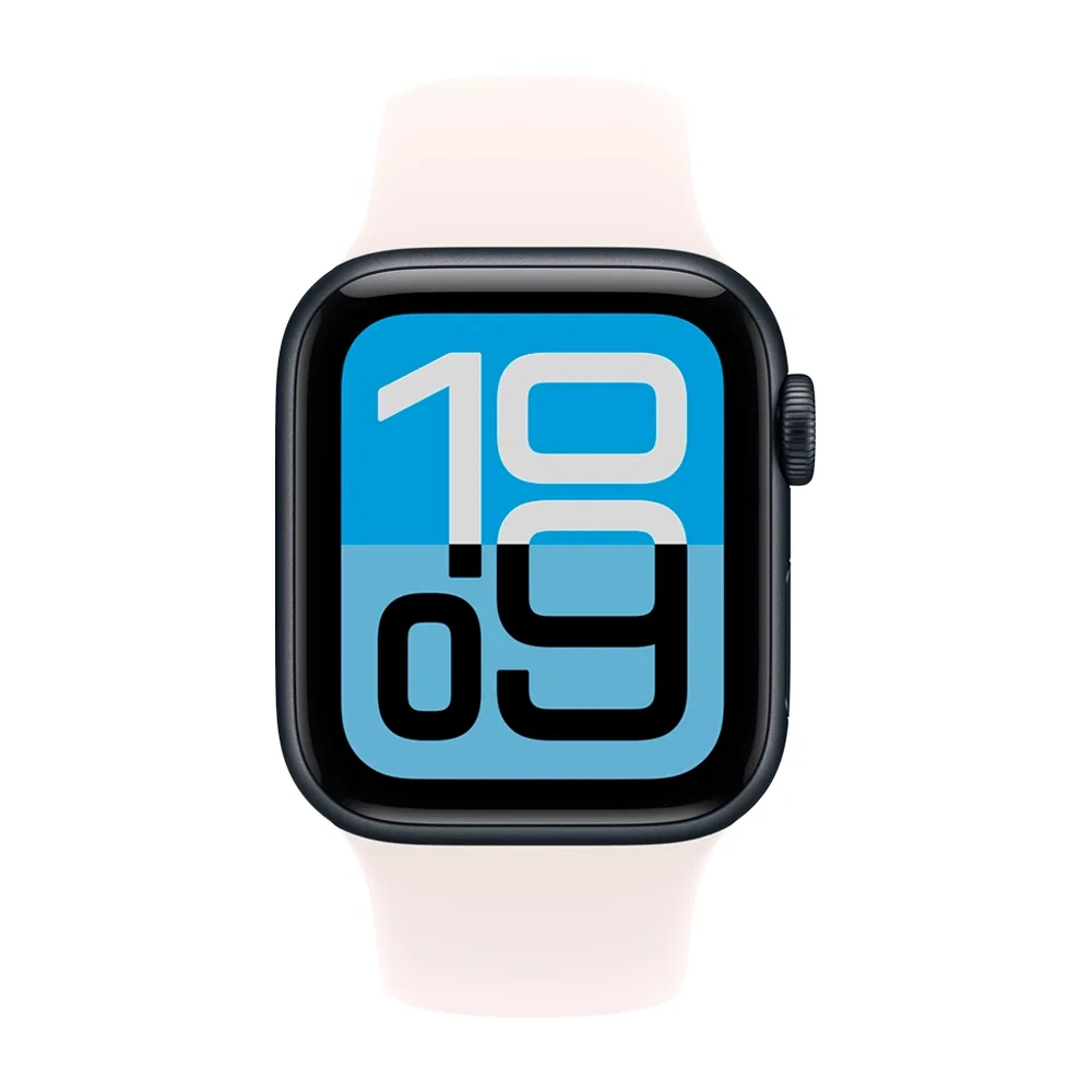 Умные часы Apple Watch SE 3 (2025) GPS, 40mm, Midnight Aluminium Case with Light Blush Sport Band, M/L