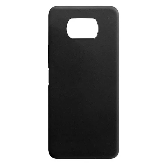 Силиконовый чехол для Xiaomi Poco X3 (Черный)