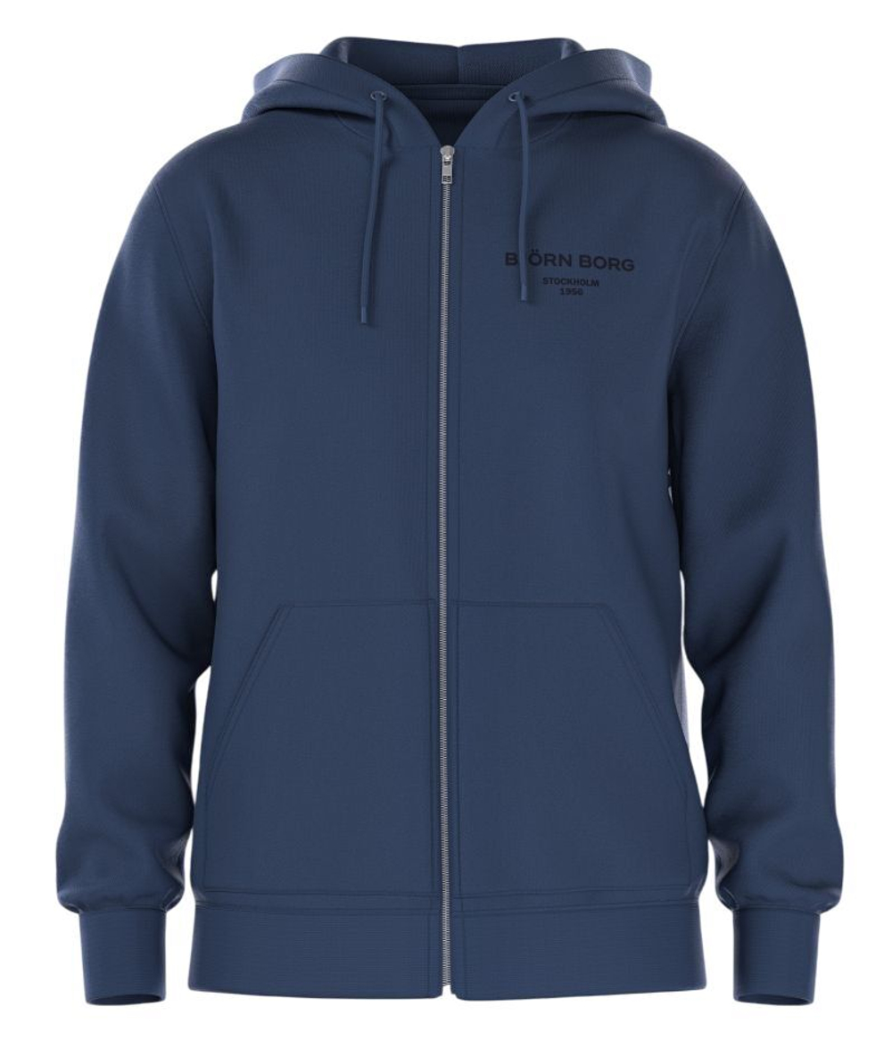 Мужская теннисная кофта Bjorn Borg Essential 1 Zip - sargasso sea