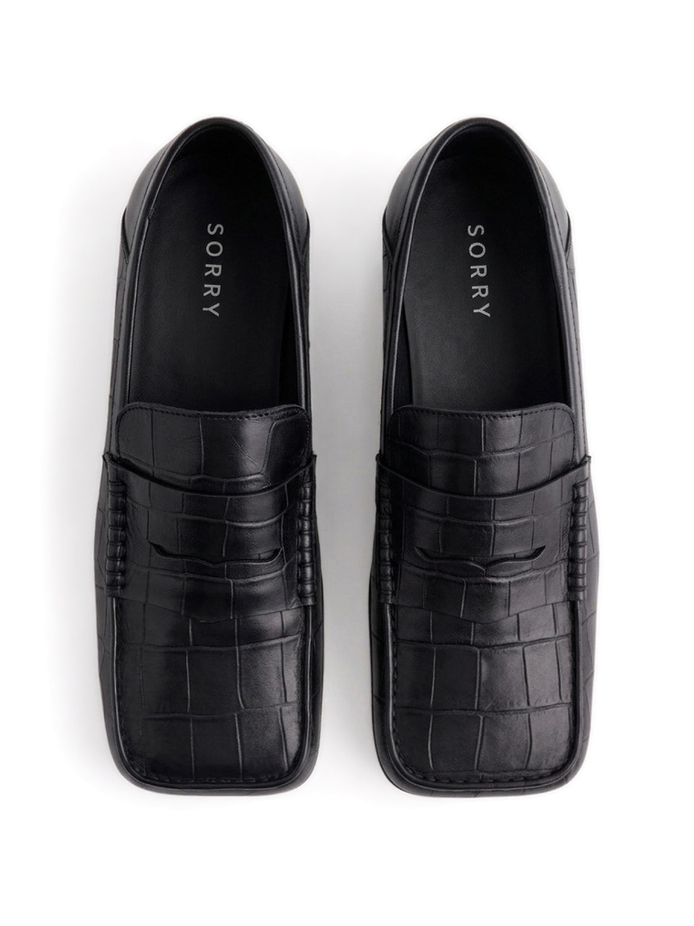 loafer croco noir