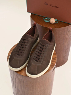 Коричневые кроссовки Loro Piana Soho 2.0 Walk