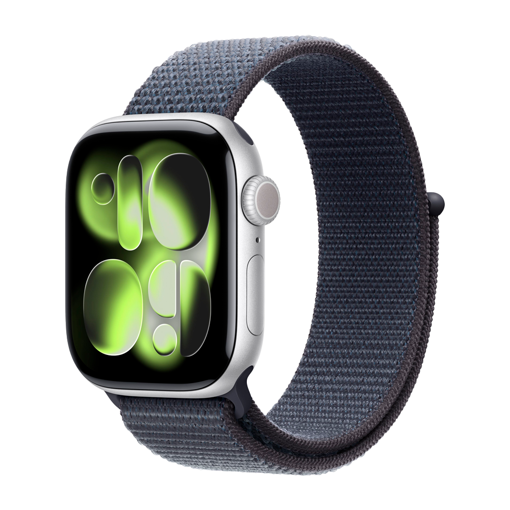 Умные часы Apple Watch Series 11 GPS, 42mm, Silver Aluminium Case with Anchor Blue Sport Loop