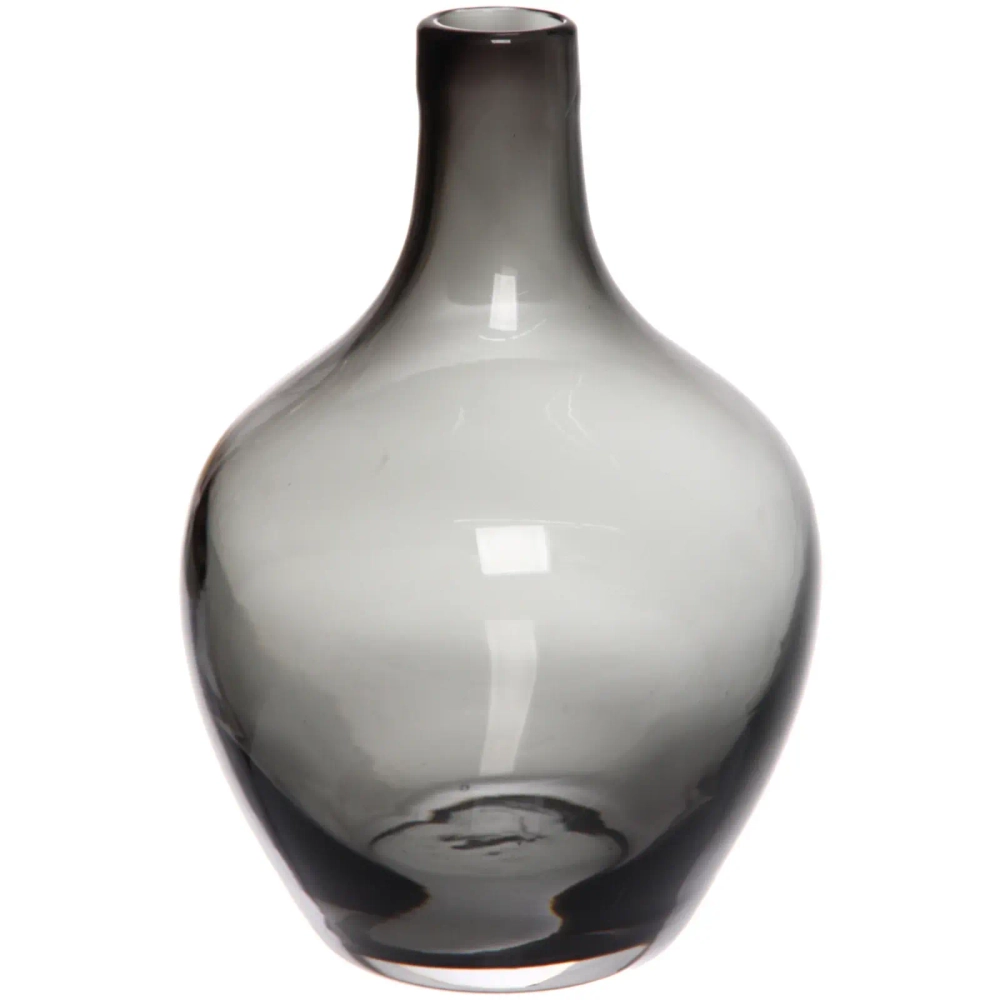 Ваза стеклянная «GREY GLASS» 14*20см