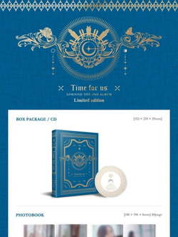 Альбом Gfriend - Time For Us 2nd Album Limited Edition