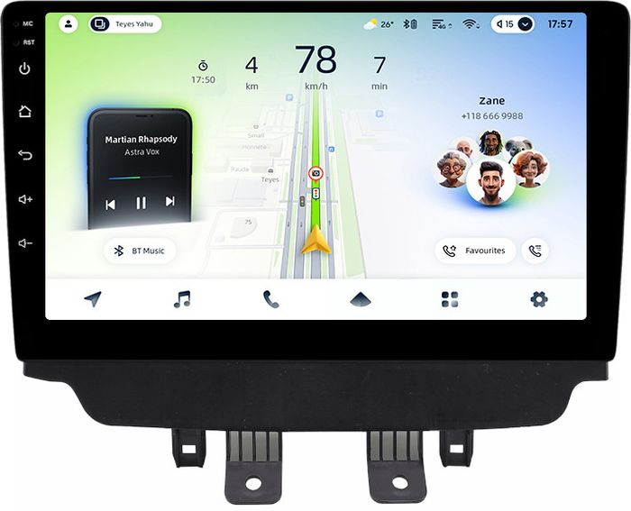 Магнитола для Mazda CX-3 2014-2023 (ШГУ цветной) - Teyes CC4L монитор 10.1" IPS, Android 14, Быстрая, Snapdragon 662, CarPlay, 4G SIM-слот