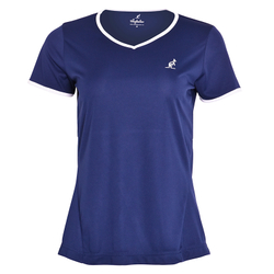 Женская теннисная футболка Australian T-Shirt Ace With Back Split - небесный