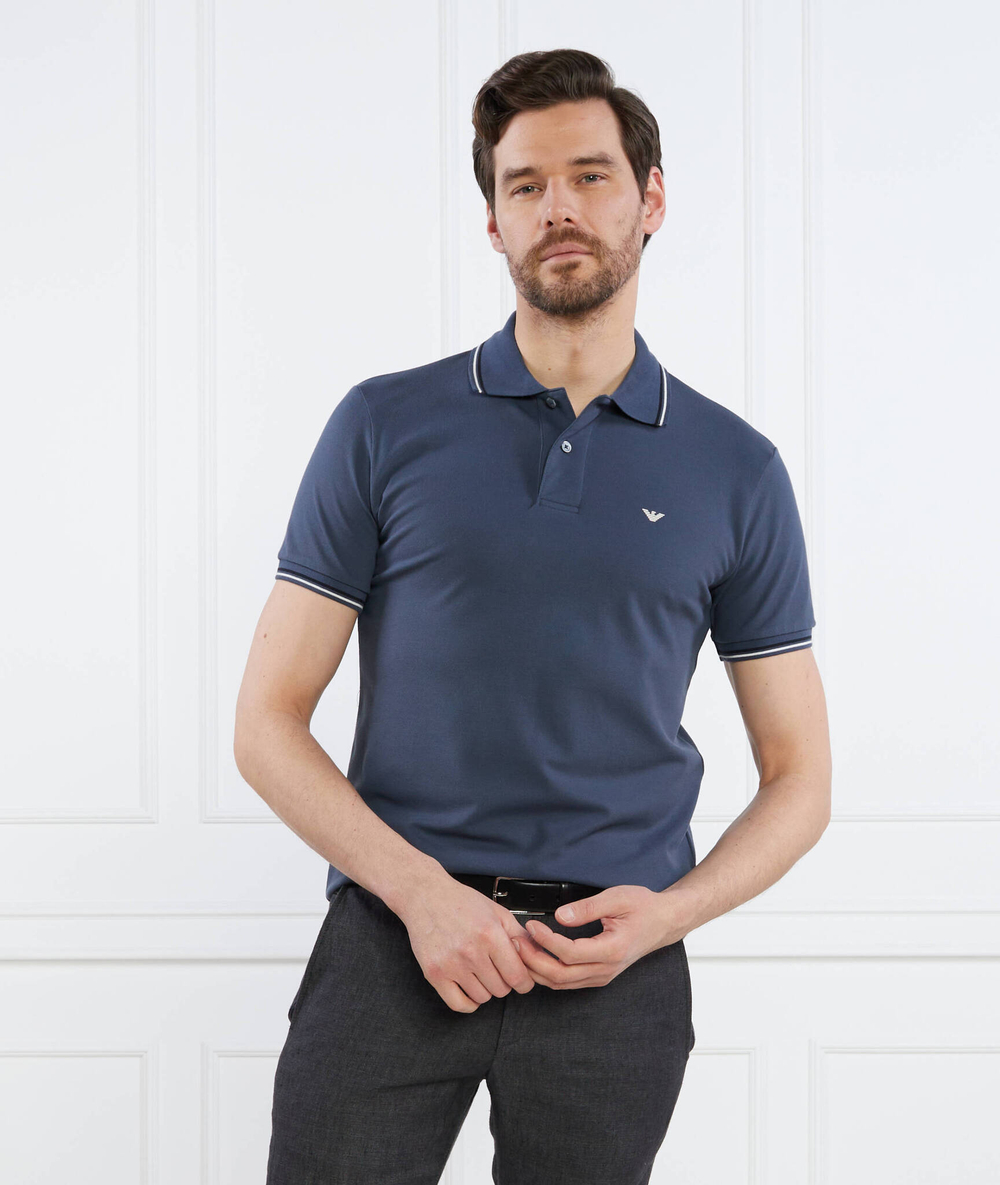 поло Emporio Armani - темно-синий(8N1FB4 1JPTZ)