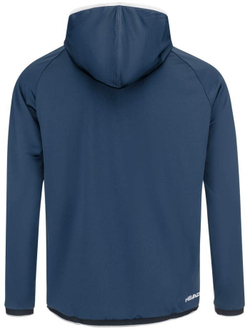 Мужская теннисная кофта Head Topspin Hoodie - dark blue/print