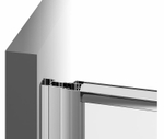 Душевая дверь Ravak Pivot PDOP2-110 03GD0100Z1 профиль Белый ручка Хром стекло Transparent
