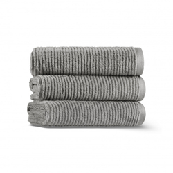 Полотенце 40x71 L'appartement Slim Ribbed carbon серый металлик