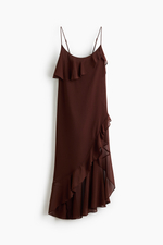 Платье с оборками на бретелях - H&M