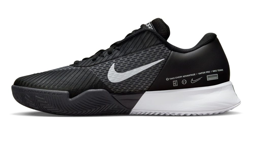 Мужские кроссовки теннисные Nike Zoom Vapor Pro 2 Clay - черный