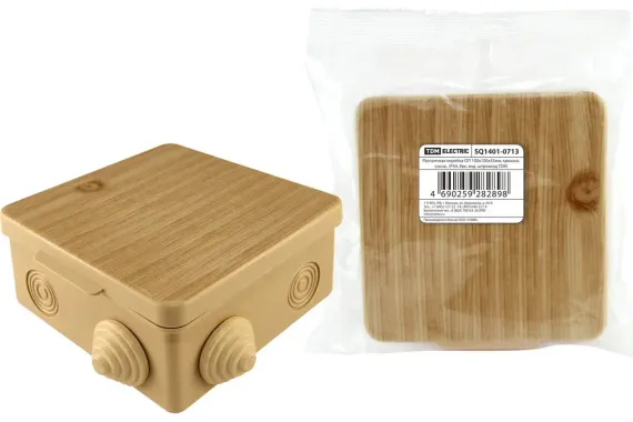 Коробка TDM 100*100*55 о/п IP54 сосна 27392