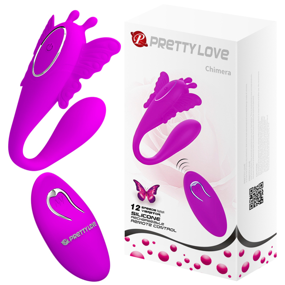 Pretty Love Chimera - Вибромассажер для пар с пультом ДУ