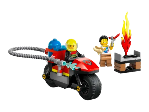 Конструктор LEGO City 60410 Пожарно-спасательный мотоцикл