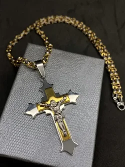 Цепь Steel Rage с крестом mk023sz2, 55 см