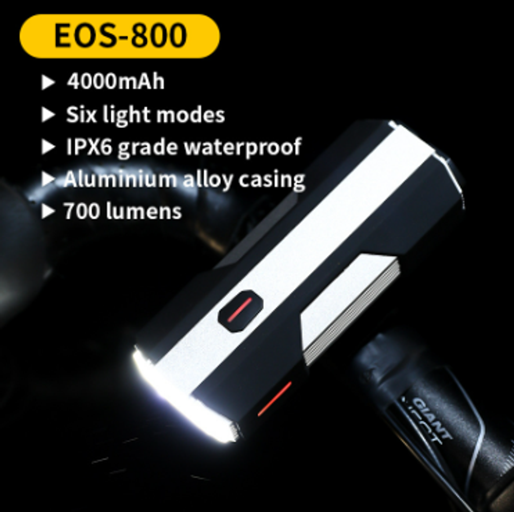 Вело фонарь Machfally EOS800 700 люмен 4000 mAh
