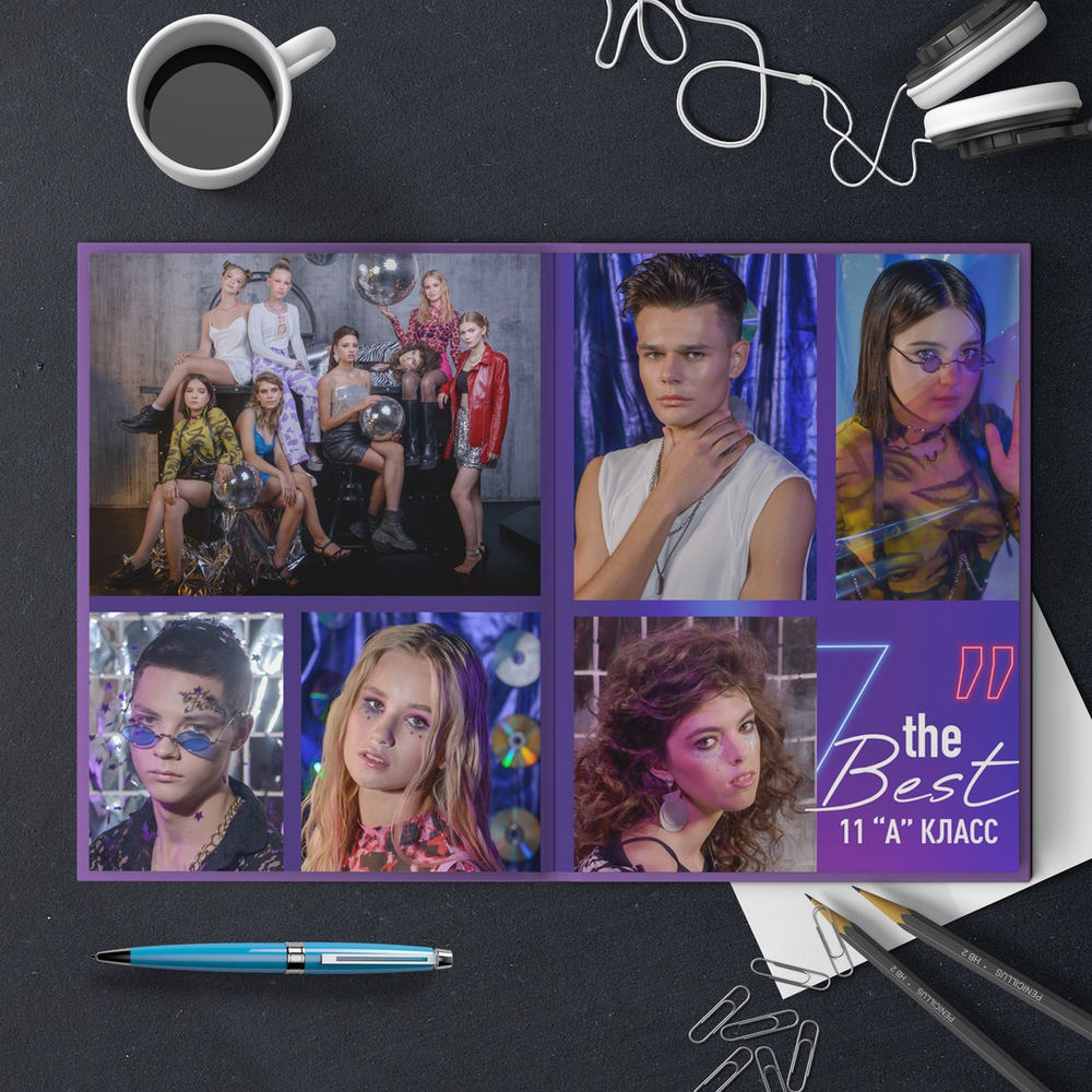 PSD-Шаблон фотокниги "NEON 2.0"