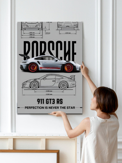 Картина Красный гром для интерьера 50x70см 1шт.