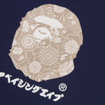 A Bathing Ape Bathing Ape Футболка Cotton Drop Shoulder Sleeve Moderate Straight Fit Summer 0zxtem345101q синий