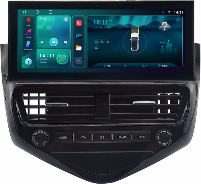 Магнитола для Chevrolet Cruze 1 2009-2012 - Kuberg монитор 12.3" в стиле LEXUS на Android 13, Быстрая, CarPlay, 4G SIM-слот