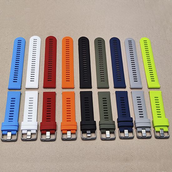 Ремешок Quick Release 22 мм силиконовый для Garmin Forerunner 255 / 265 / 745, Venu 2, Vivoactive 4 быстросъемный (Белый)