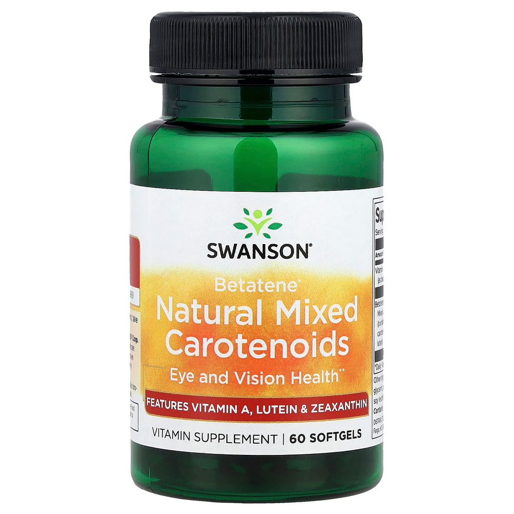 Swanson Vitamins, Betatene®, натуральные смешанные каротиноиды, 60 мягких таблеток