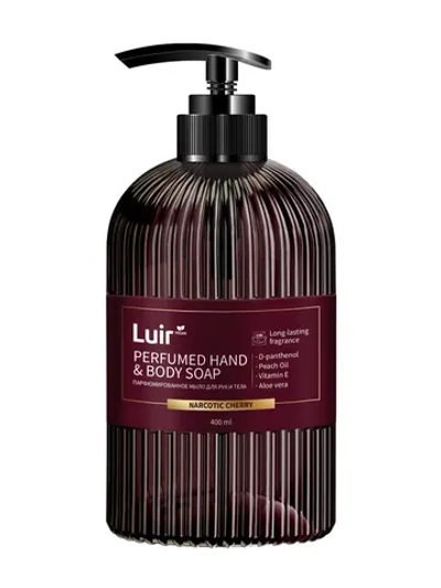 Мыло жидкое для рук и тела парфюмир. LUIR Narcotic Cherry 400 мл