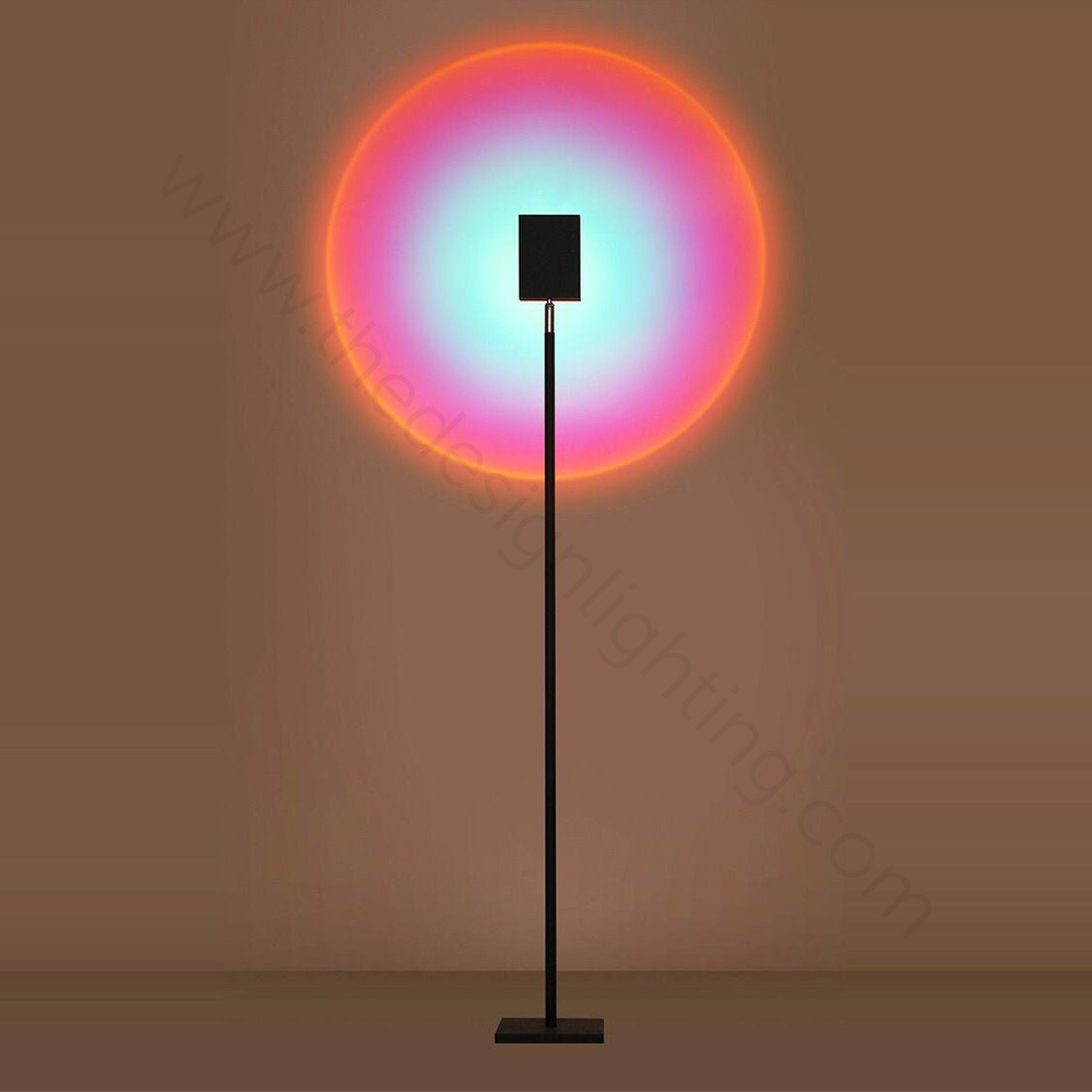 Floor проектор-design lamp Color Projector by Mandalaki Studio (pink-Blue)